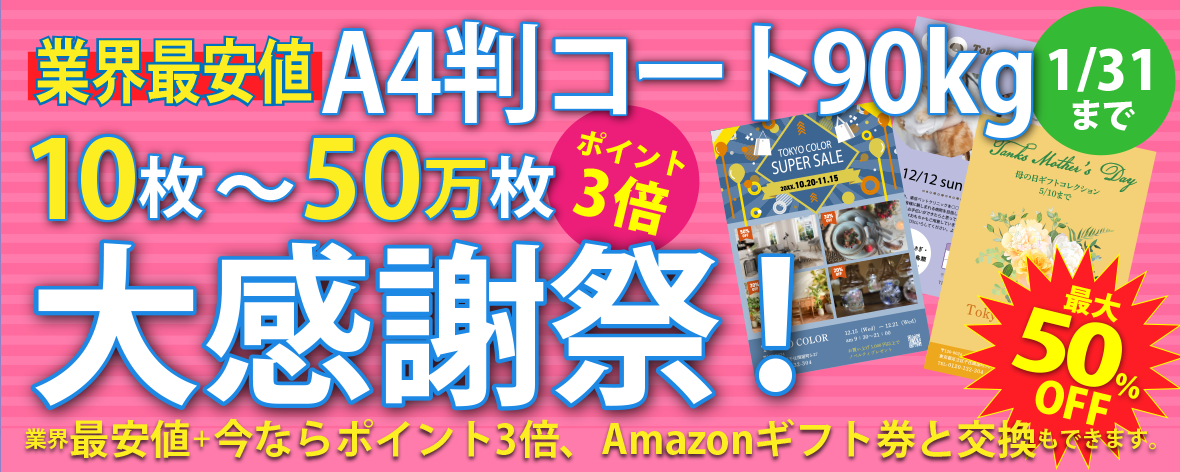 A5チラシフライヤー印刷の料金表｜激安ネット印刷の東京カラー印刷通販