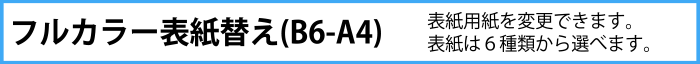 フルカラー中綴表紙替え